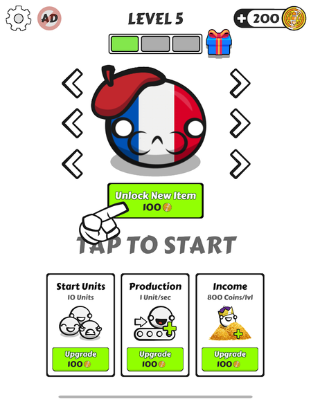 Country Balls Io: Battle Arena - عکس برنامه موبایلی اندروید