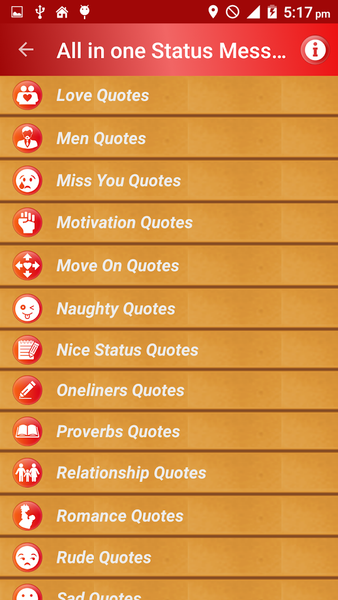 All Status Messages & Quotes - Image screenshot of android app