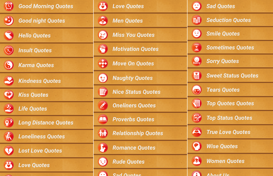 All Status Messages & Quotes - Image screenshot of android app