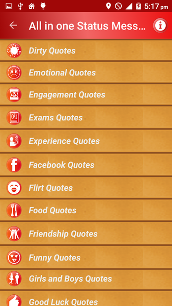 All Status Messages & Quotes - Image screenshot of android app