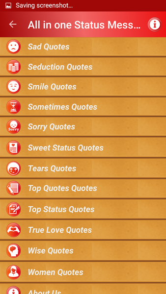 All Status Messages & Quotes - Image screenshot of android app