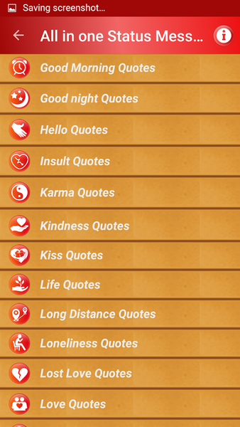 All Status Messages & Quotes - Image screenshot of android app