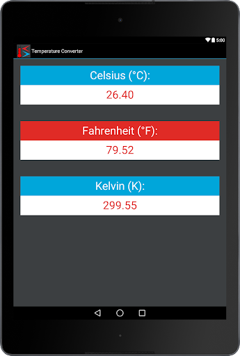 Temperature Converter - عکس برنامه موبایلی اندروید