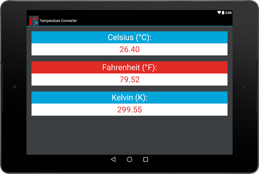 Temperature Converter - عکس برنامه موبایلی اندروید