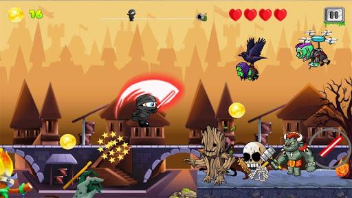 Little Ninja Run : An Adventure Survival - Gameplay image of android game