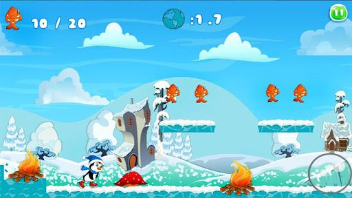 Penguin Skater Run - Gameplay image of android game