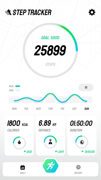 Step counter hot sale with gps