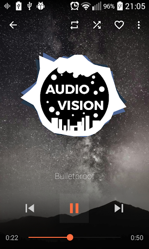 AudioVision Music Player - عکس برنامه موبایلی اندروید