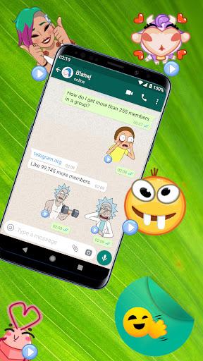WASticker Moving Stickers - Image screenshot of android app