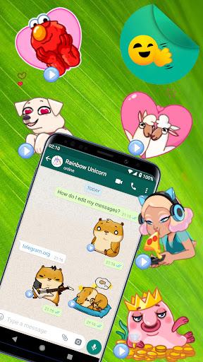 WASticker Moving Stickers - Image screenshot of android app