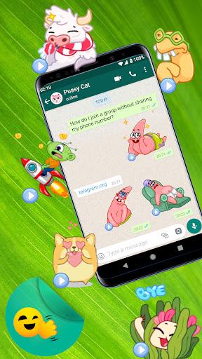 WASticker Moving Stickers - Image screenshot of android app
