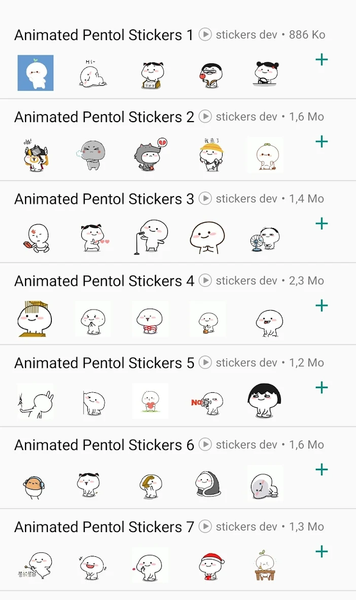 Pentol Animated Stickers - Image screenshot of android app