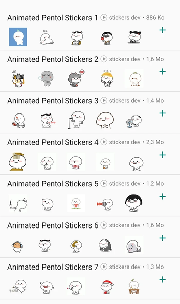 Pentol Animated Stickers - عکس برنامه موبایلی اندروید