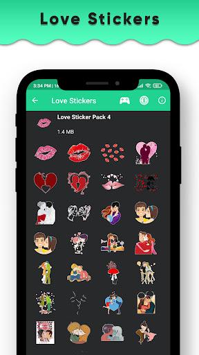 Romantic Stickers for Whatsapp - Love Stickers App - عکس برنامه موبایلی اندروید