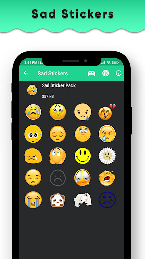 Sad stickers store for snapchat