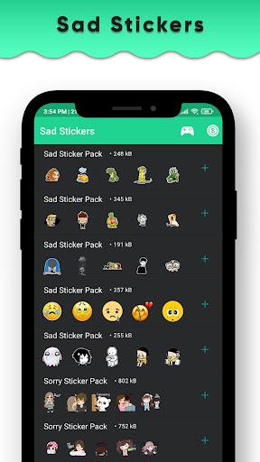 Sad Stickers for Whatsapp - Sorry WAStickerApps - عکس برنامه موبایلی اندروید