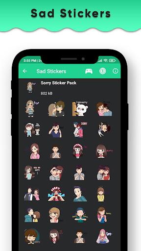 Sad Stickers for Whatsapp - Sorry WAStickerApps - Image screenshot of android app