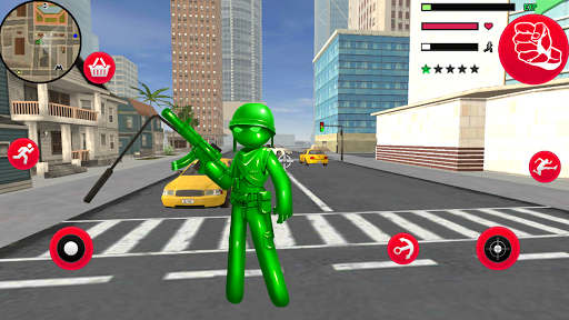 Army Men Toy Stickman Rope Hero War Shooter - عکس برنامه موبایلی اندروید