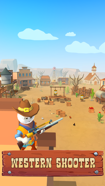 Stickman Sniper: Western gun - Gameplay image of android game