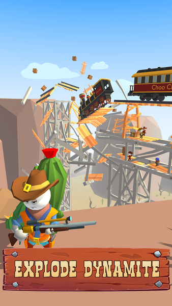 Stickman Sniper: Western gun - Gameplay image of android game