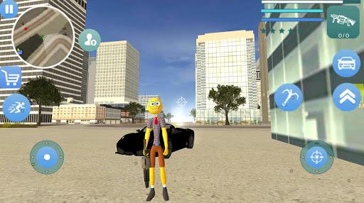 Stickman Sponge Rope Hero Gangstar Crime - Gameplay image of android game