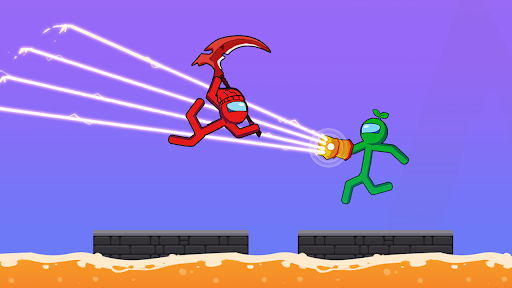 Stickman Fighting 2 Player Warriors Physics Games