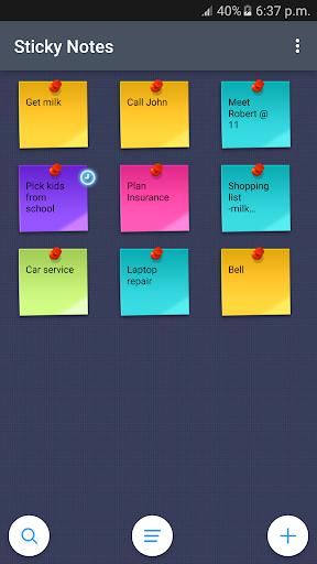 Sticky Notes - عکس برنامه موبایلی اندروید