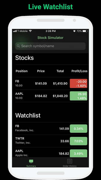 Stock Market Simulator - عکس برنامه موبایلی اندروید