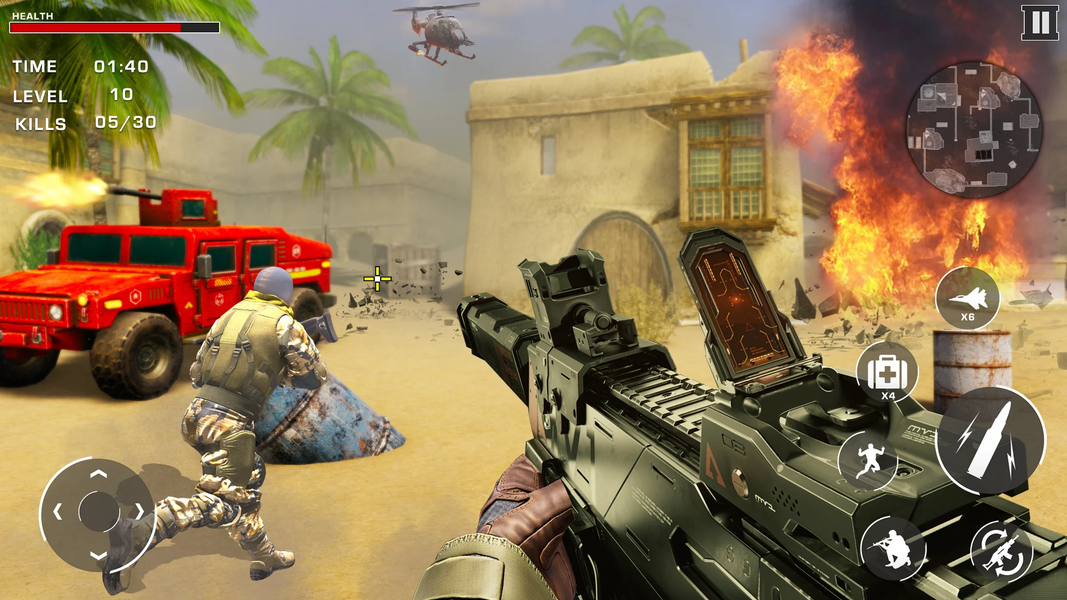 Gunship War - Helicopter Games - عکس بازی موبایلی اندروید