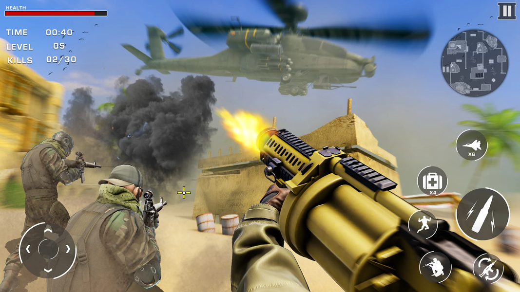 Gunship War - Helicopter Games - عکس بازی موبایلی اندروید
