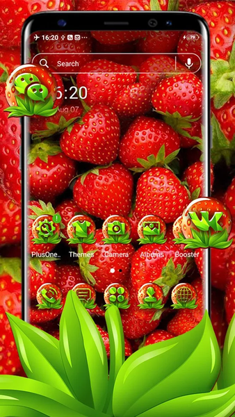 Strawberry Theme - Image screenshot of android app