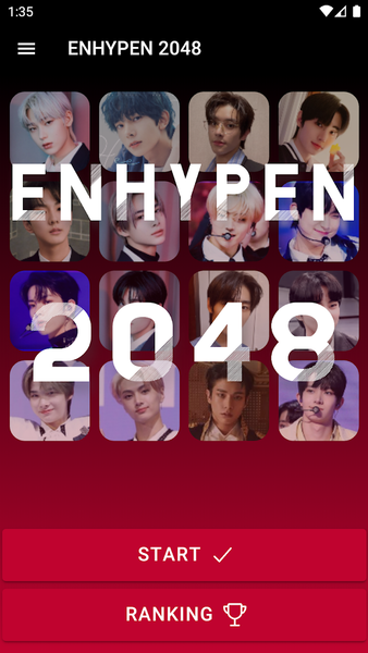 ENHYPEN 2048 Game - Gameplay image of android game