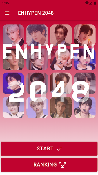 ENHYPEN 2048 Game - Gameplay image of android game