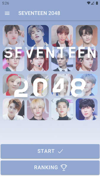 SEVENTEEN 2048 Game - Gameplay image of android game