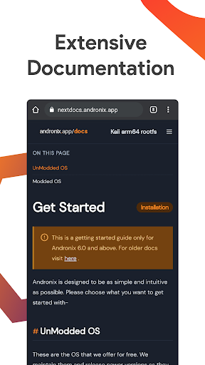 Andronix - Linux on Android - Image screenshot of android app