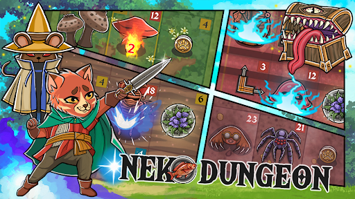 Neko Dungeon: Puzzle RPG - Image screenshot of android app
