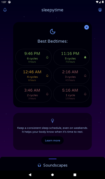 sleepytime - عکس برنامه موبایلی اندروید