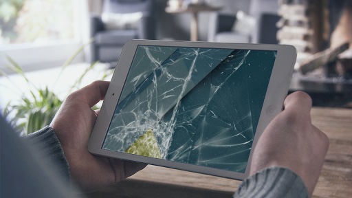 broken ipad screen prank