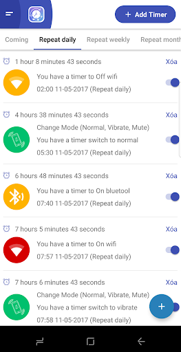 Phone Schedule - Call, SMS, Wifi - Image screenshot of android app