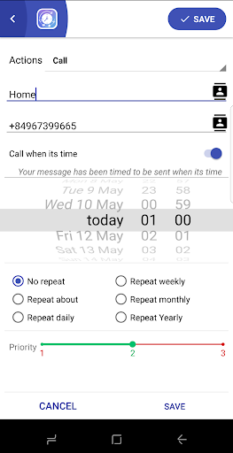 Phone Schedule - Call, SMS, Wifi - عکس برنامه موبایلی اندروید