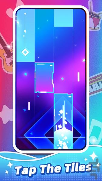 Tiles Tap Piano - بازی پیانو 2025 - Gameplay image of android game