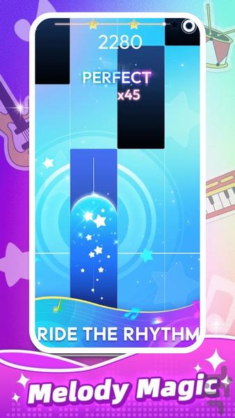 Tiles Tap Piano - بازی پیانو 2025 - Gameplay image of android game
