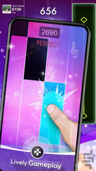 Tiles Tap Piano 2024 - بازی پیانو - Gameplay image of android game