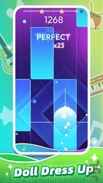 Tiles Tap Piano - بازی پیانو 2025 - Gameplay image of android game