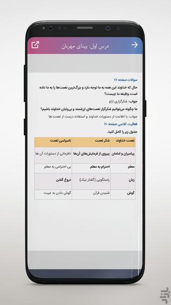 Solutions Book Seventh grade - Image screenshot of android app