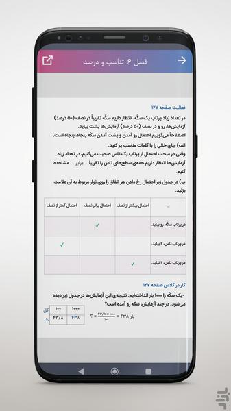 Solutions Book Sixth grade 1404 - Image screenshot of android app