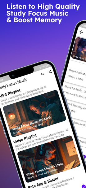 Study Focus Music - Image screenshot of android app
