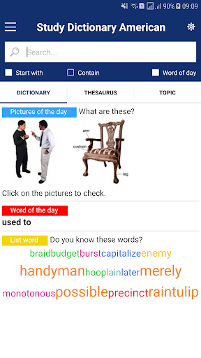Study Dictionary of American English - عکس برنامه موبایلی اندروید