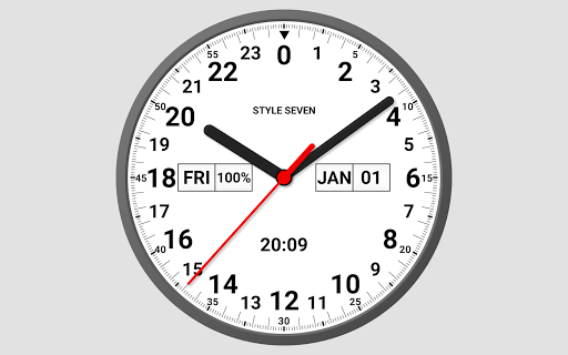 Analog Clock 24-7 - Image screenshot of android app