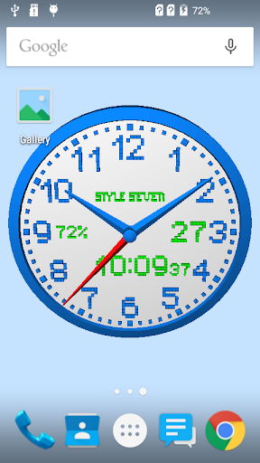 3D Analog Clock-7 - عکس برنامه موبایلی اندروید